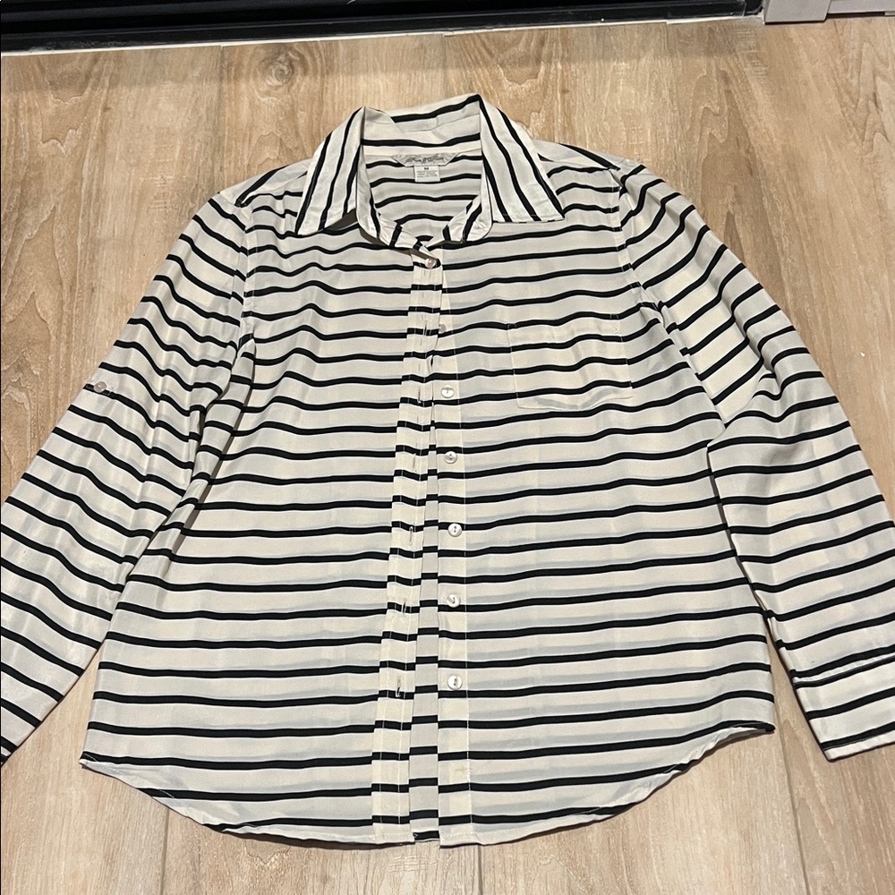 Striped Black and White women's Shirt